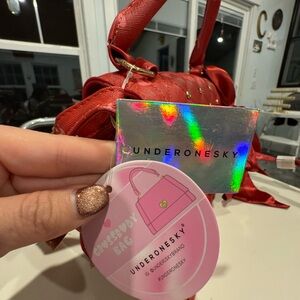 Underonesky Red Shoulder Bag